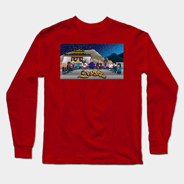 EvolVR Tibetan Temple Long Sleeve T-Shirt by EvolVR